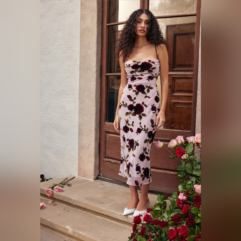 Pink Devore 'Azura' House of CB- small